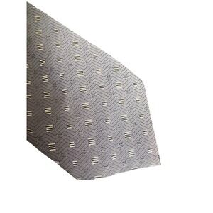 VESE Blue Gray Geometric Tie 57x4 Mens Wide Necktie Polyester
